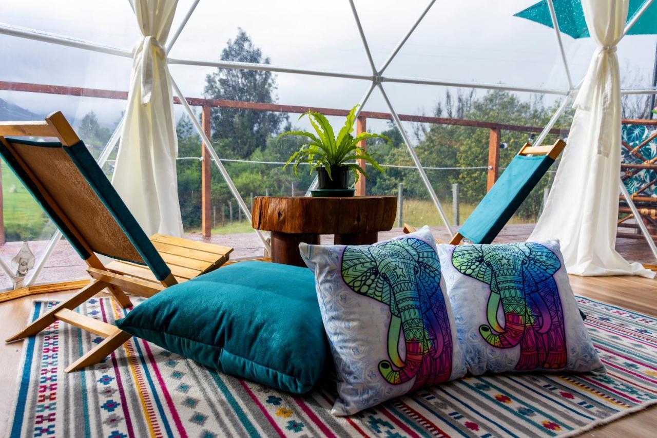 Glamping Claro De Luna Guatavita Kültér fotó