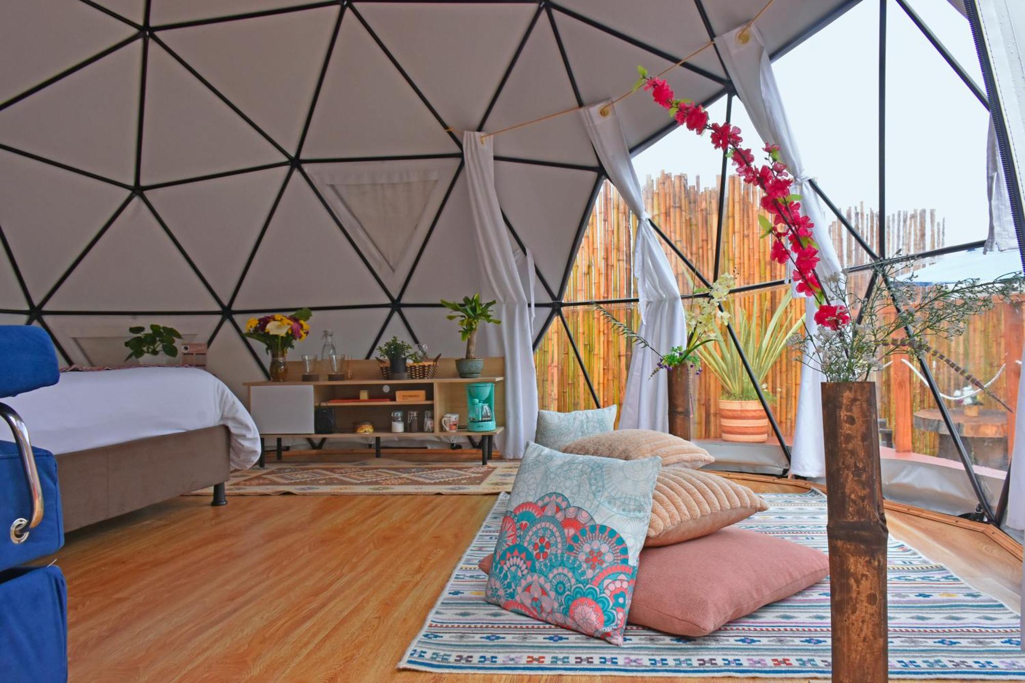 Glamping Claro De Luna Guatavita Kültér fotó
