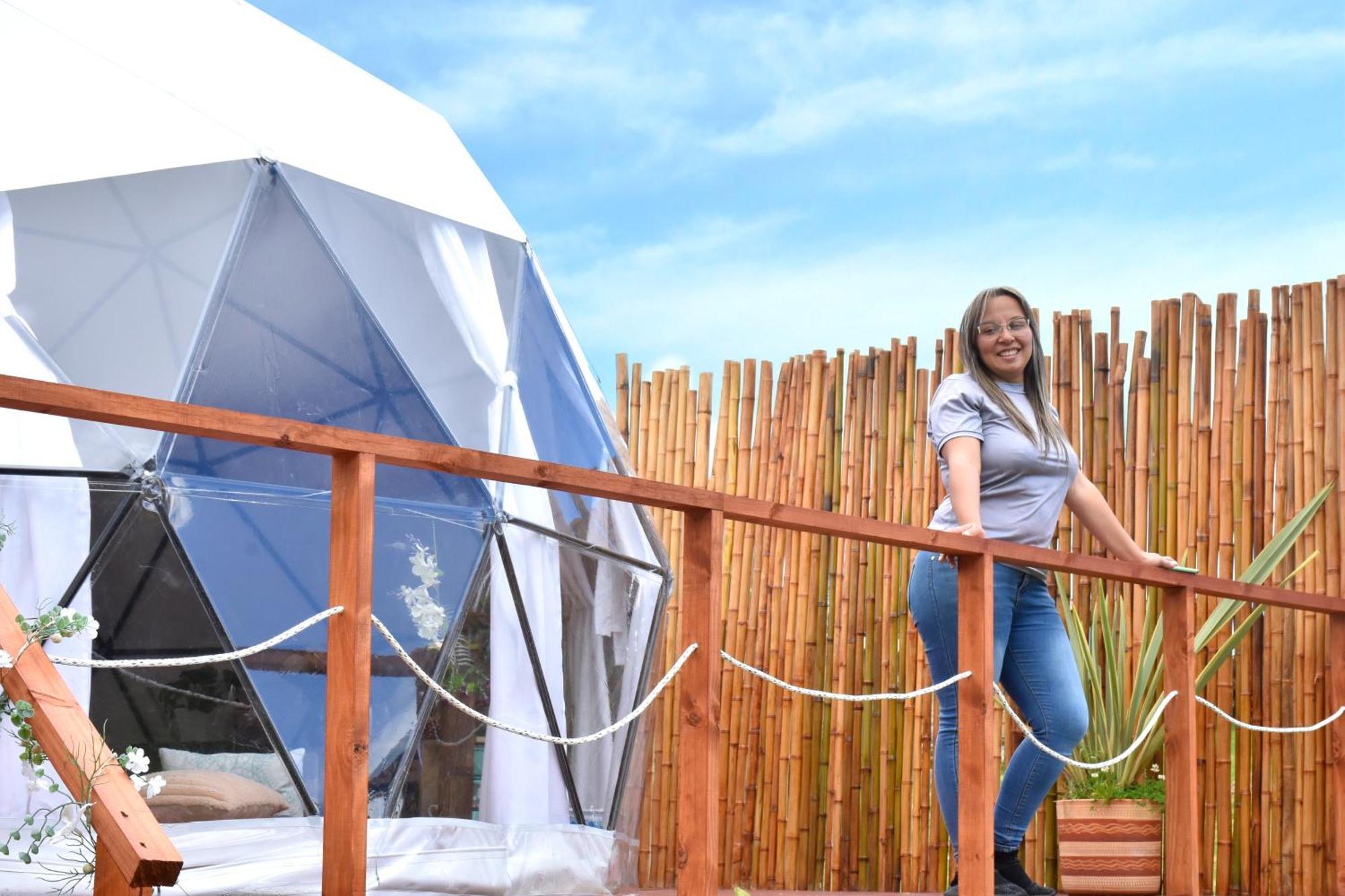 Glamping Claro De Luna Guatavita Kültér fotó